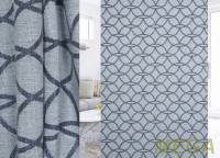 Ткани портьерные Жаккард Лен HH GD2627-blue/280 L Jac