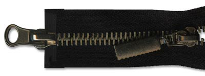 Молния металл Т-8 2 замка Разъемная 70см в Омске