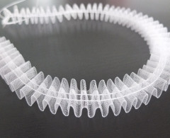 Шторная тесьма 25мм №251-0 органза равномерная,2 нитки(кор.30шт по 100 метр)