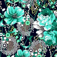 Полотно трикотажное Кулирка 30/1 набивная в рулоне  в Омске